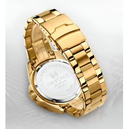Reloj Naviforce Casual Nf9198 Crono Hombre Acero+ Estuche