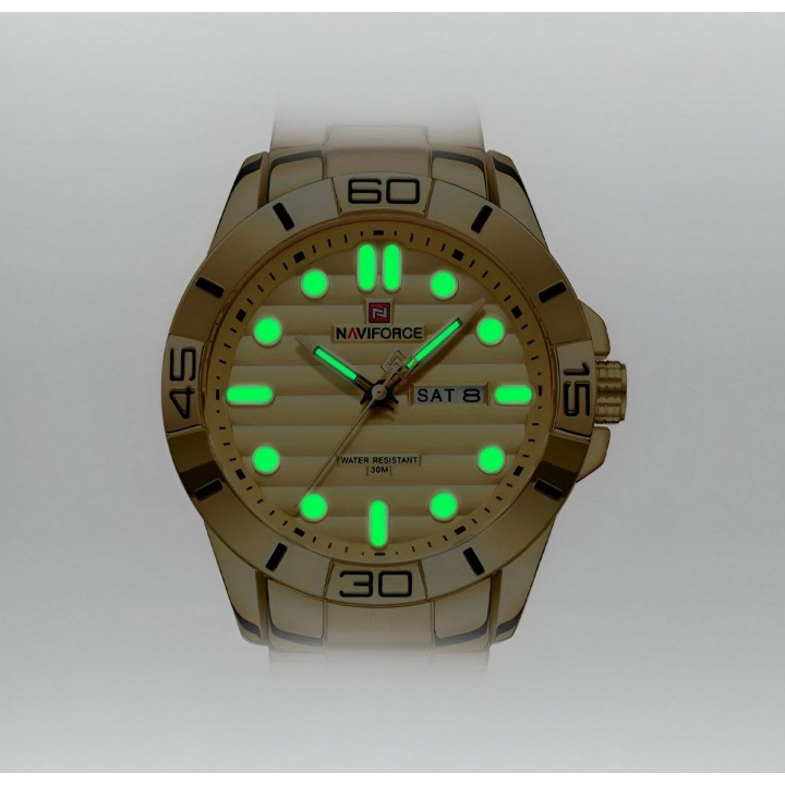 Reloj Naviforce Casual Nf9198 Crono Hombre Acero+ Estuche