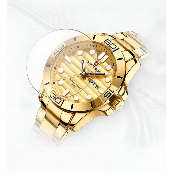Reloj Naviforce Casual Nf9198 Crono Hombre Acero+ Estuche