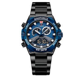 Reloj Naviforce Casual Nf9207 Crono Hombre Acero+ Estuche