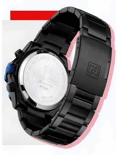 Reloj Naviforce Casual Nf9207 Crono Hombre Acero+ Estuche