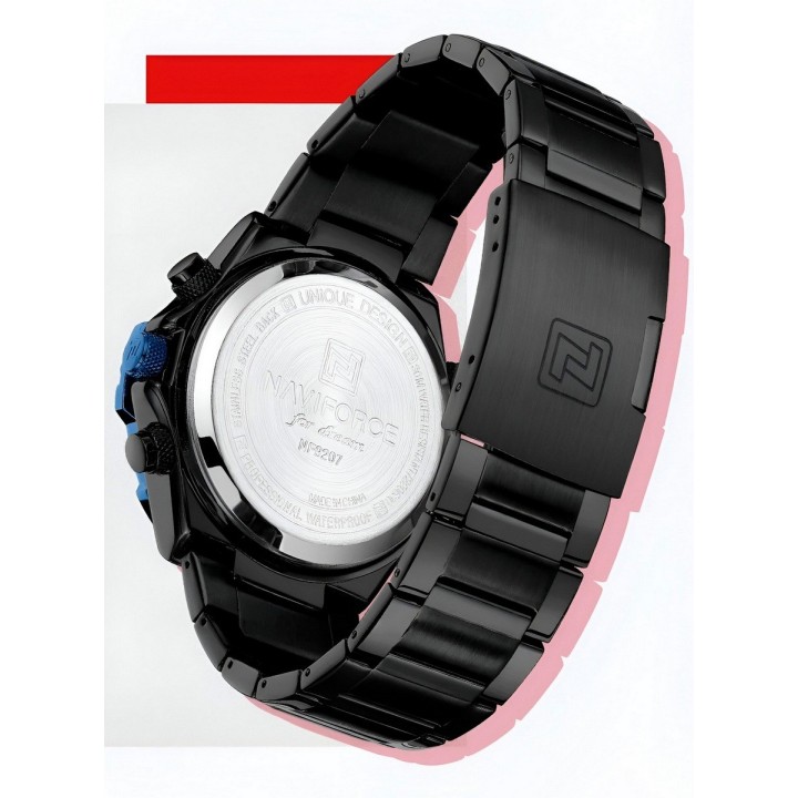 Reloj Naviforce Casual Nf9207 Crono Hombre Acero+ Estuche