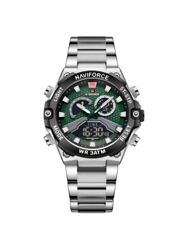 Reloj Naviforce Casual Nf9207 Crono Hombre Acero+ Estuche