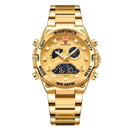 Reloj Naviforce Casual Nf9207 Crono Hombre Acero+ Estuche