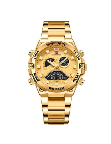 Reloj Naviforce Casual Nf9207 Crono Hombre Acero+ Estuche
