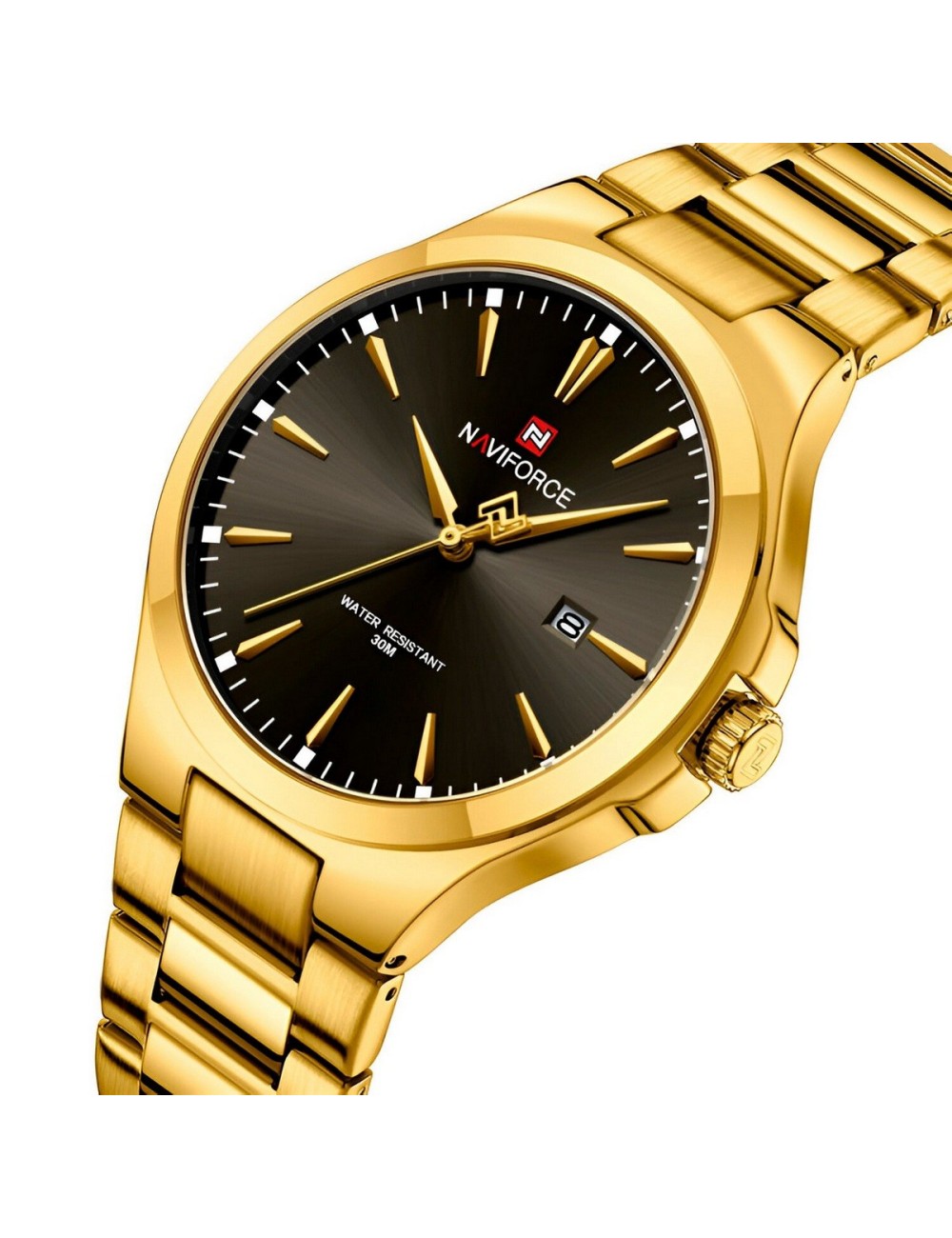 Reloj Naviforce Casual Nf9214 Crono Hombre Acero+ Estuche