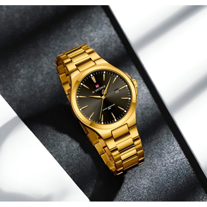 Reloj Naviforce Casual Nf9214 Crono Hombre Acero+ Estuche