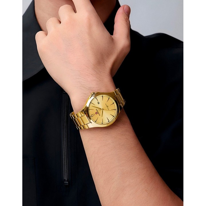 Reloj Naviforce Casual Nf9214 Crono Hombre Acero+ Estuche