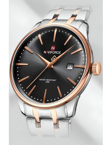 Reloj Naviforce Casual Nf9230 Crono Hombre Acero+ Estuche