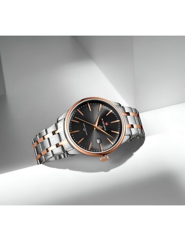 Reloj Naviforce Casual Nf9230 Crono Hombre Acero+ Estuche