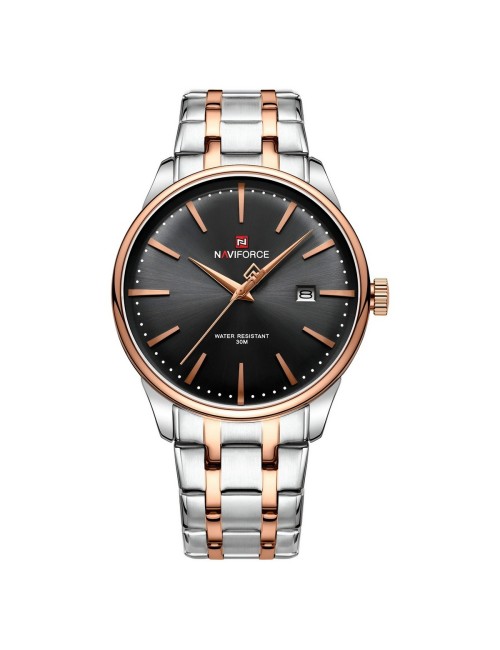 Reloj Naviforce Casual Nf9230 Crono Hombre Acero+ Estuche