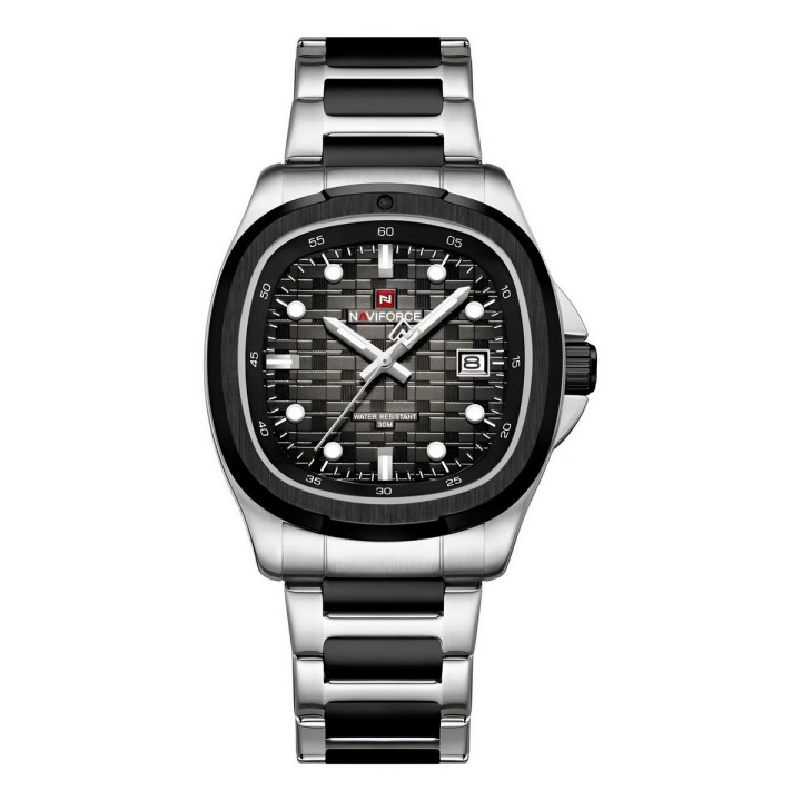 Reloj Naviforce Casual Nf9240 Crono Hombre Acero+ Estuche