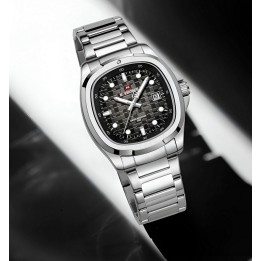 Reloj Naviforce Casual Nf9240 Crono Hombre Acero+ Estuche