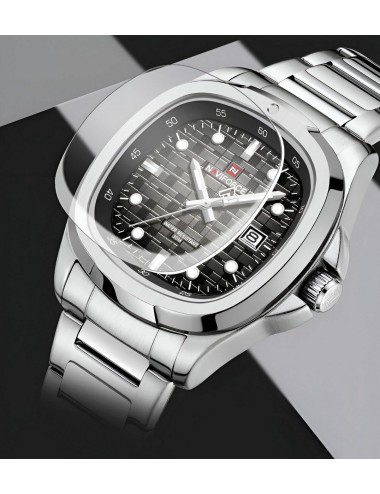 Reloj Naviforce Casual Nf9240 Crono Hombre Acero+ Estuche