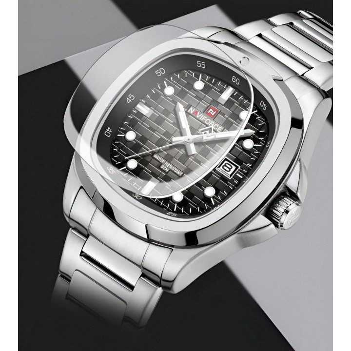 Reloj Naviforce Casual Nf9240 Crono Hombre Acero+ Estuche
