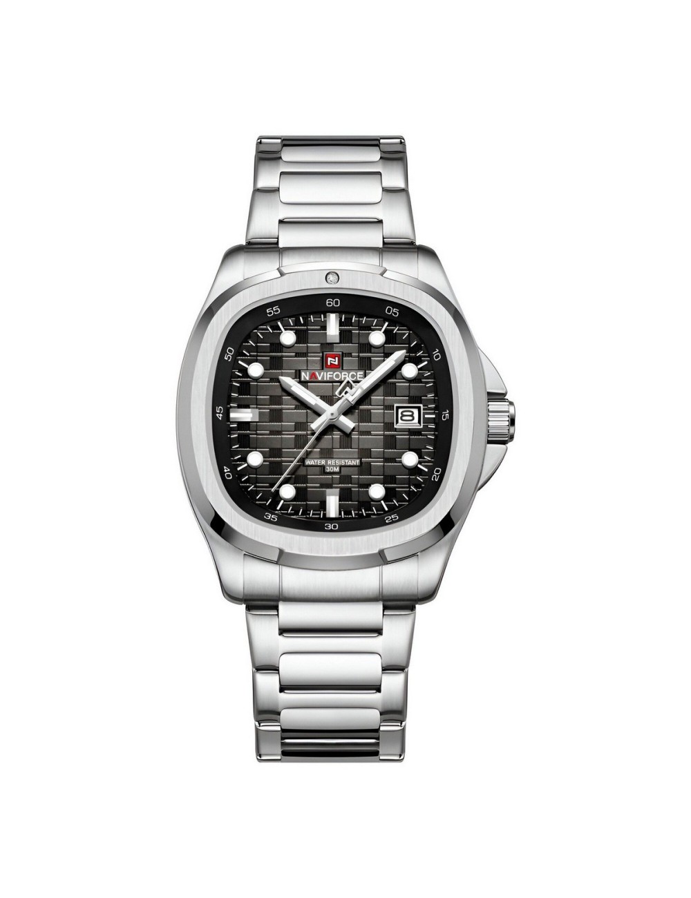 Reloj Naviforce Casual Nf9240 Crono Hombre Acero+ Estuche