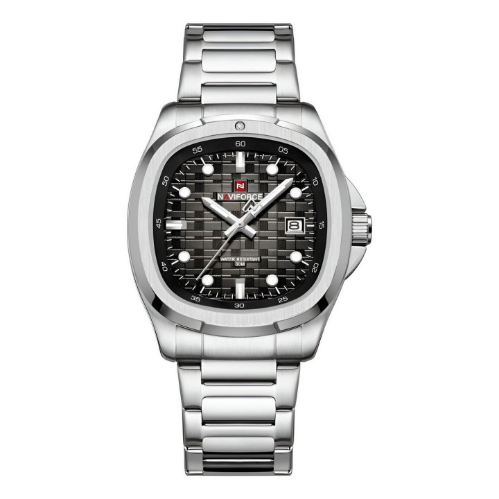 Reloj Naviforce Casual Nf9240 Crono Hombre Acero+ Estuche