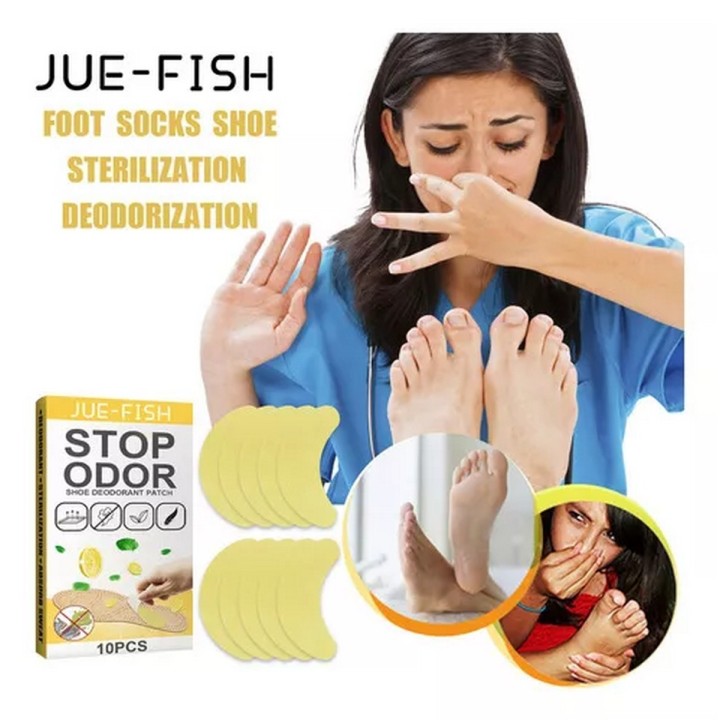 10 Parches Quita Olor De Zapatos Plantilla Antibacterias