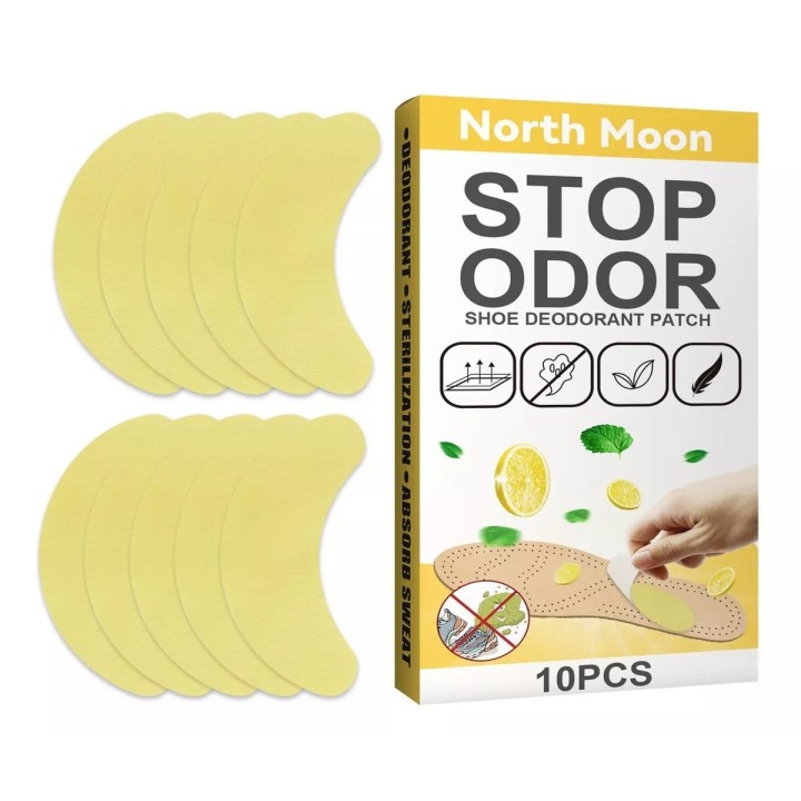 10 Parches Quita Olor De Zapatos Plantilla Antibacterias
