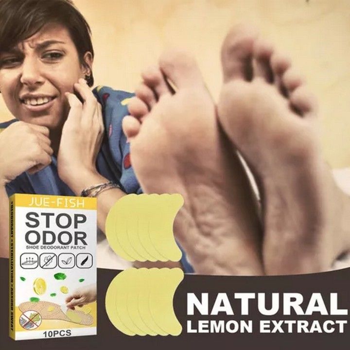 10 Parches Quita Olor De Zapatos Plantilla Antibacterias