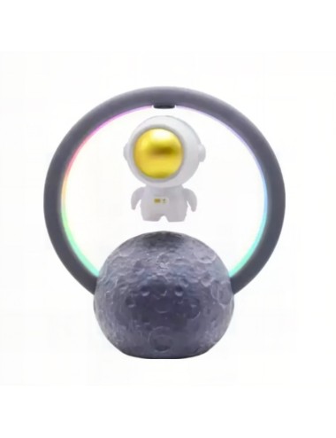 Lampara Astronauta Y Luna Con Luz Led Parlante Recargable