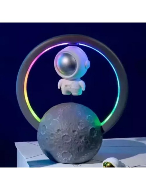 Lampara Astronauta Y Luna Con Luz Led Parlante Recargable