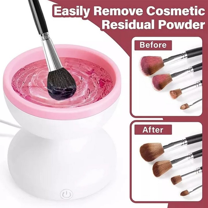 Máquina Limpiadora De Brochas De Maquillaje Eléctrica Automá