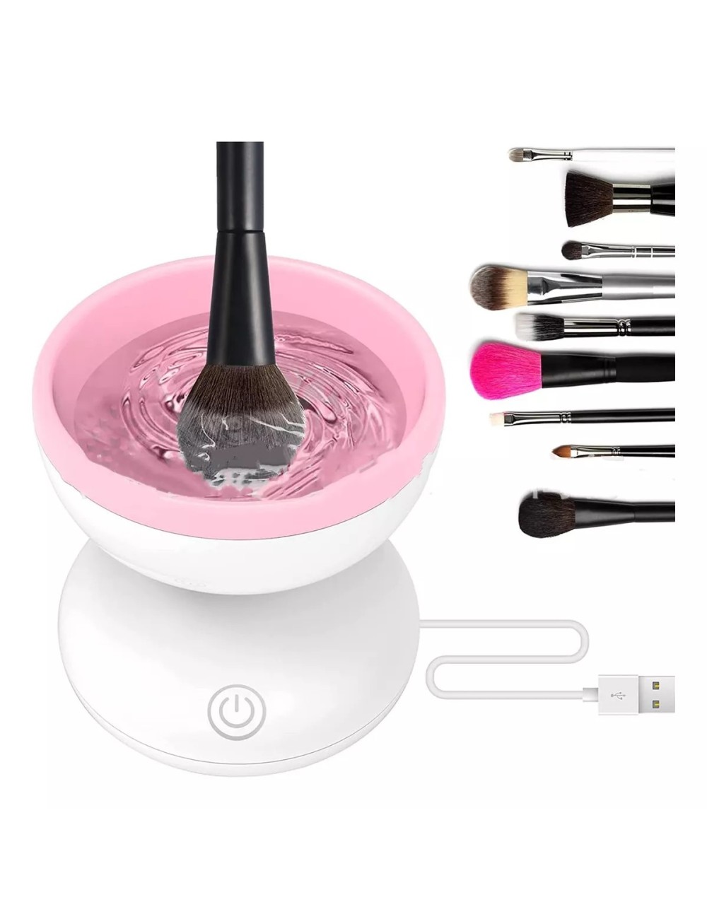 Máquina Limpiadora De Brochas De Maquillaje Eléctrica Automá