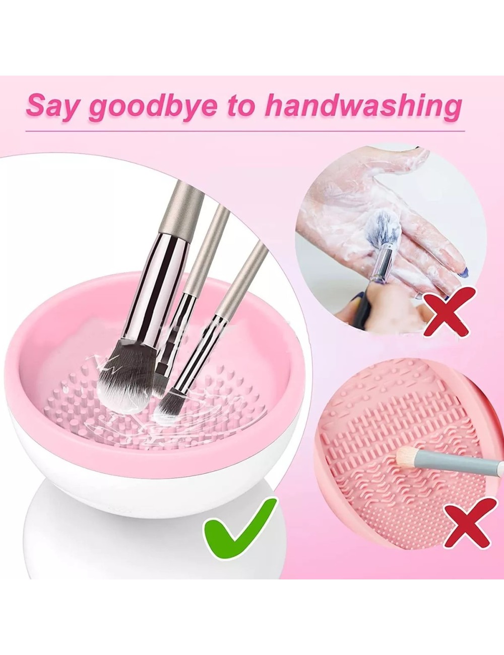 Máquina Limpiadora De Brochas De Maquillaje Eléctrica Automá