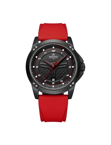 Reloj Naviforce Casual Nf8031 Crono Hombre Goma + Estuche