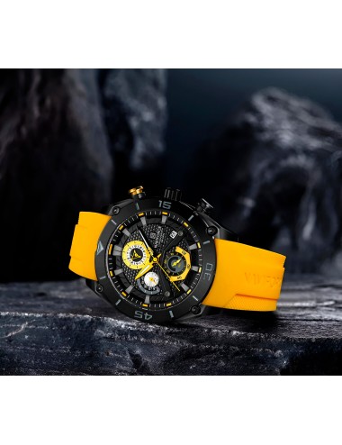 Reloj Naviforce Casual Nf8038 Crono Hombre Goma + Estuche