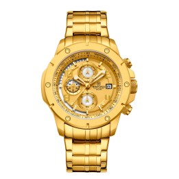 Reloj Naviforce Casual Nf8056 Crono Hombre Acero+ Estuche