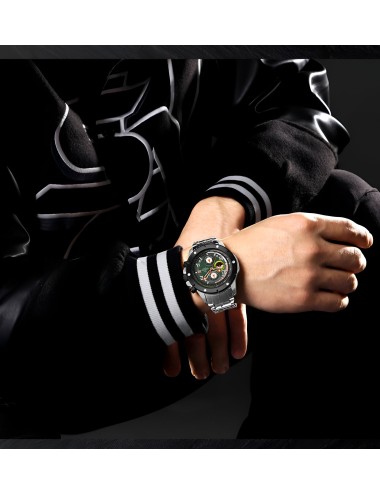 Reloj Naviforce Casual Nf8056 Crono Hombre Acero+ Estuche