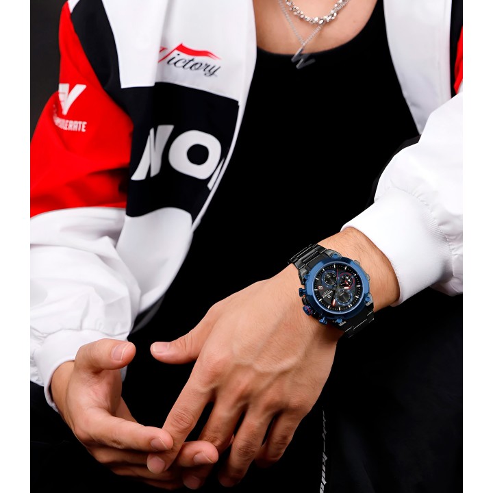 Reloj Naviforce Casual Nf8071 Crono Hombre Acero+ Estuche