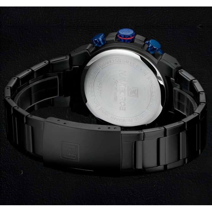 Reloj Naviforce Casual Nf8071 Crono Hombre Acero+ Estuche