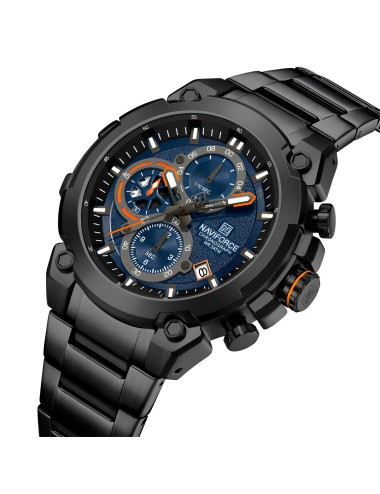 Reloj Naviforce Casual Nf8071 Crono Hombre Acero+ Estuche