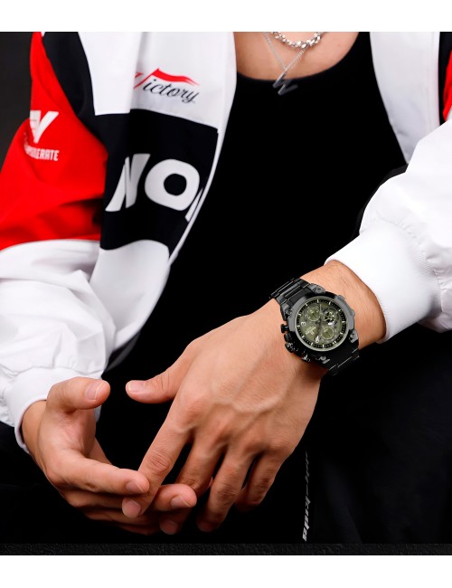 Reloj Naviforce Casual Nf8071 Crono Hombre Acero+ Estuche