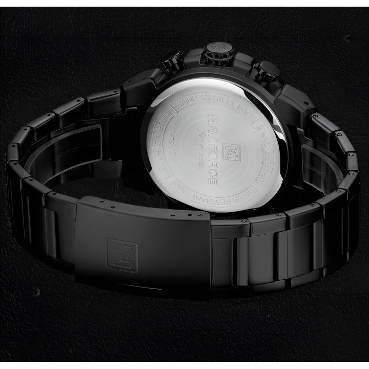 Reloj Naviforce Casual Nf8071 Crono Hombre Acero+ Estuche
