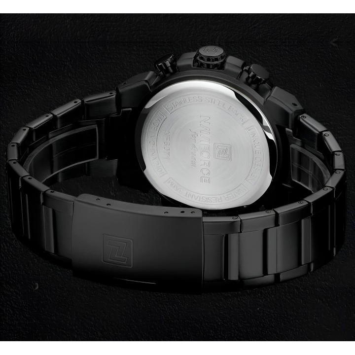 Reloj Naviforce Casual Nf8071 Crono Hombre Acero+ Estuche