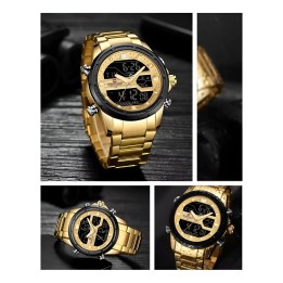 Reloj Naviforce Casual Nf9138s Crono Hombre Acero+ Estuche