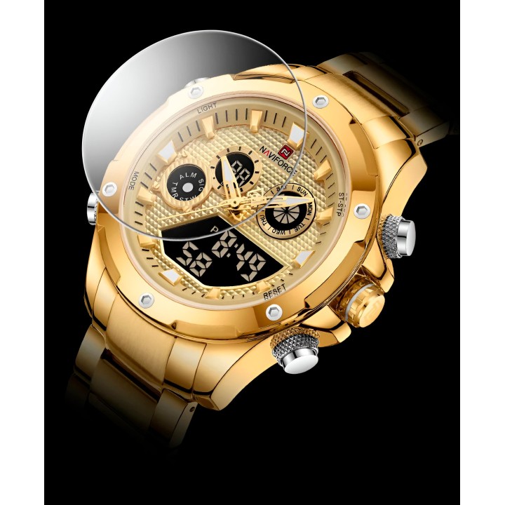 Reloj Naviforce Casual Nf9217 Crono Hombre Acero+ Estuche