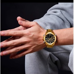 Reloj Naviforce Casual Nf9217 Crono Hombre Acero+ Estuche