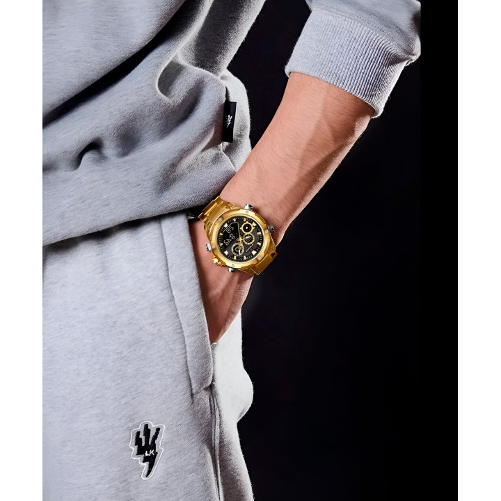 Reloj Naviforce Casual Nf9217 Crono Hombre Acero+ Estuche