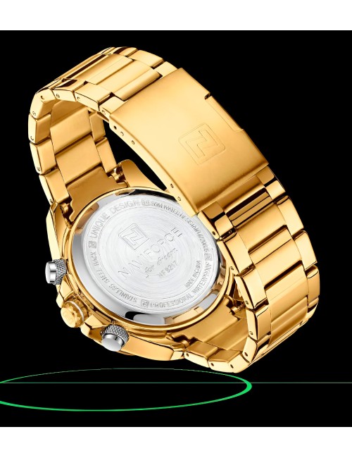 Reloj Naviforce Casual Nf9217 Crono Hombre Acero+ Estuche