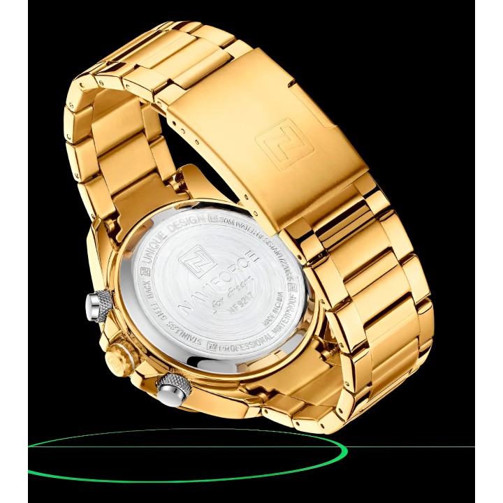 Reloj Naviforce Casual Nf9217 Crono Hombre Acero+ Estuche