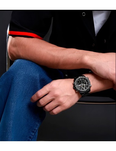 Reloj Naviforce Casual Nf9182 Crono Hombre Acero+ Estuche