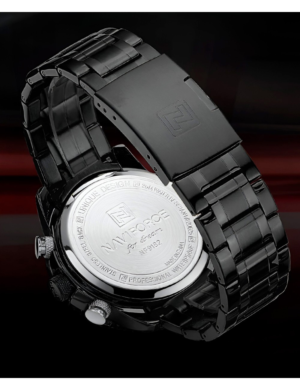 Reloj Naviforce Casual Nf9182 Crono Hombre Acero+ Estuche