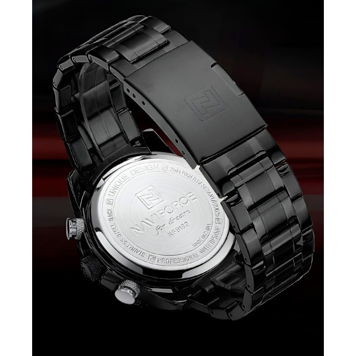 Reloj Naviforce Casual Nf9182 Crono Hombre Acero+ Estuche