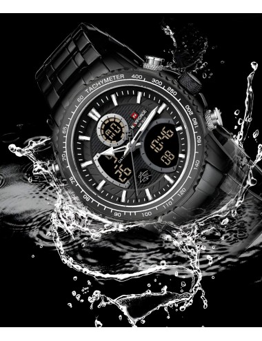 Reloj Naviforce Casual Nf9182 Crono Hombre Acero+ Estuche
