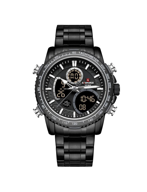 Reloj Naviforce Casual Nf9182 Crono Hombre Acero+ Estuche